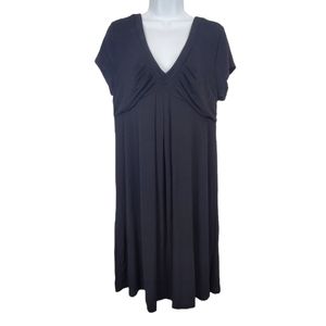 INC INTERNATIONAL CONCEPTS Black Stretch Flowing Mini Dress Sz XL